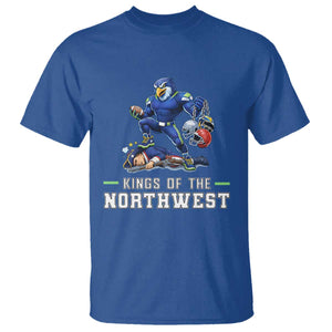 Kings Of The Northwest T Shirt Funny Seattle Dominates New England TS12 Royal Blue Print Your Wear