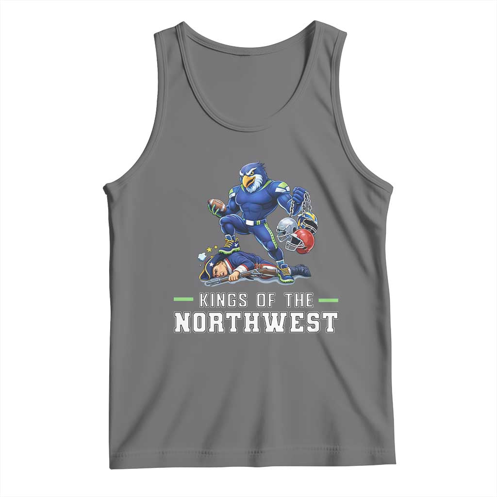 Kings Of The Northwest Tank Top Funny Seattle Dominates New England TS12 Black Heather Print Your Wear