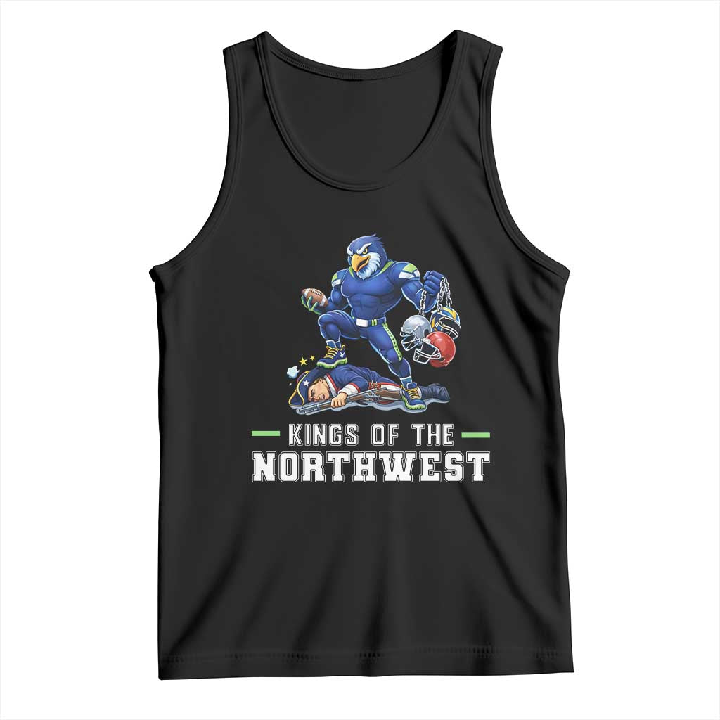 Kings Of The Northwest Tank Top Funny Seattle Dominates New England TS12 Black Print Your Wear