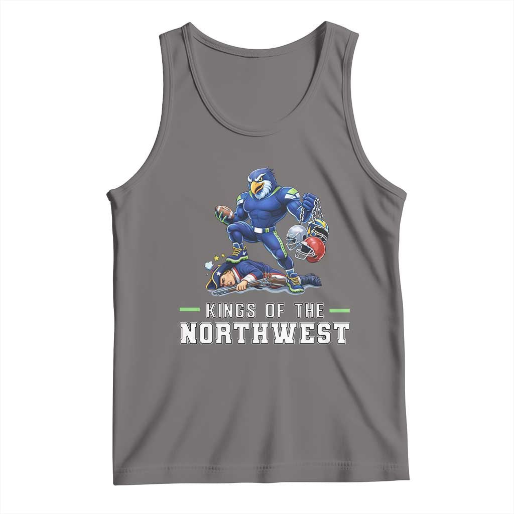 Kings Of The Northwest Tank Top Funny Seattle Dominates New England TS12 Deep Heather Print Your Wear