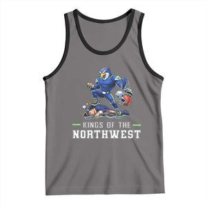 Kings Of The Northwest Tank Top Funny Seattle Dominates New England TS12 Deep Heather Black Print Your Wear