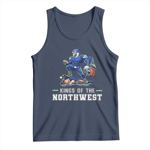 Kings Of The Northwest Tank Top Funny Seattle Dominates New England TS12 Navy Print Your Wear