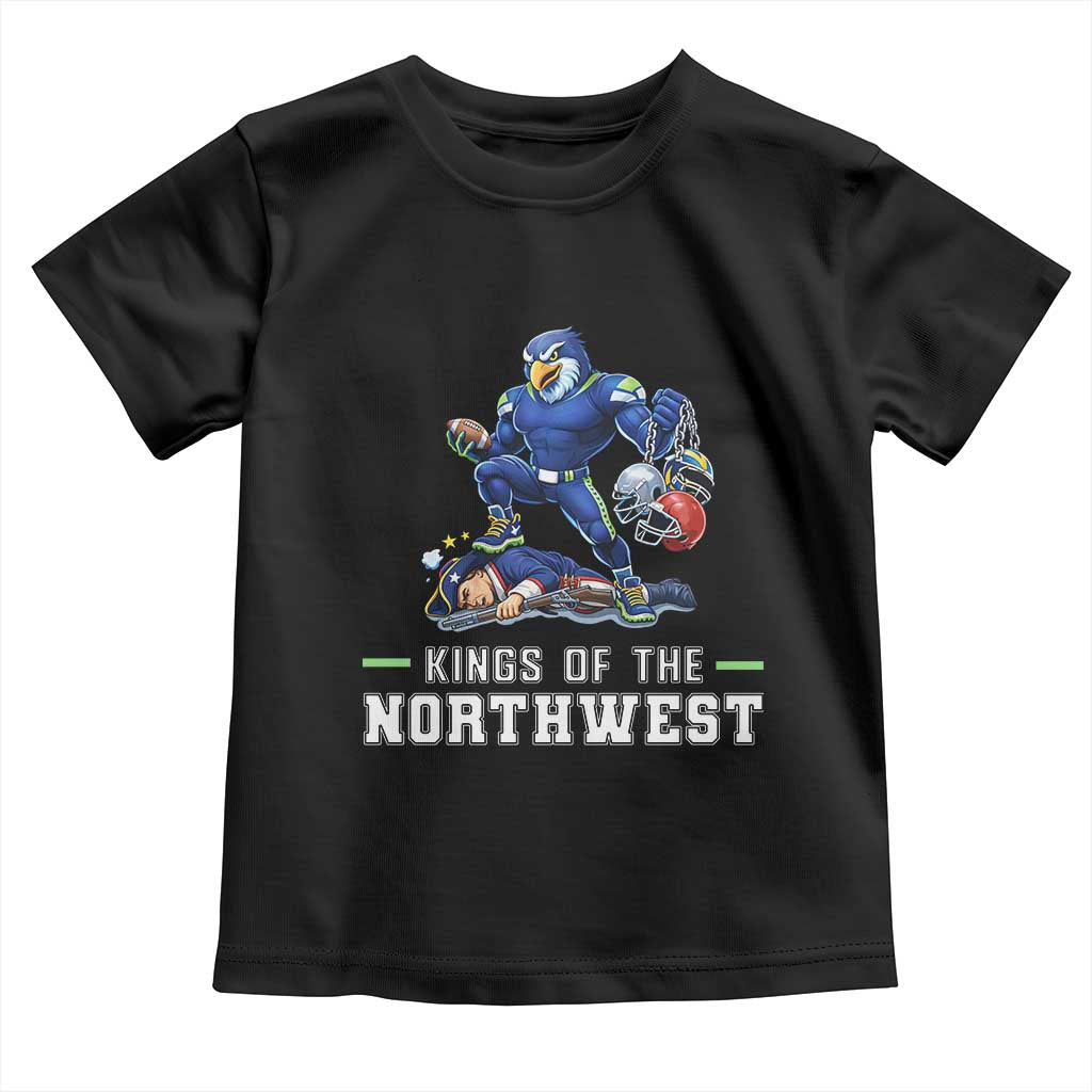 Kings Of The Northwest Toddler T Shirt Funny Seattle Dominates New England TS12 Black Print Your Wear
