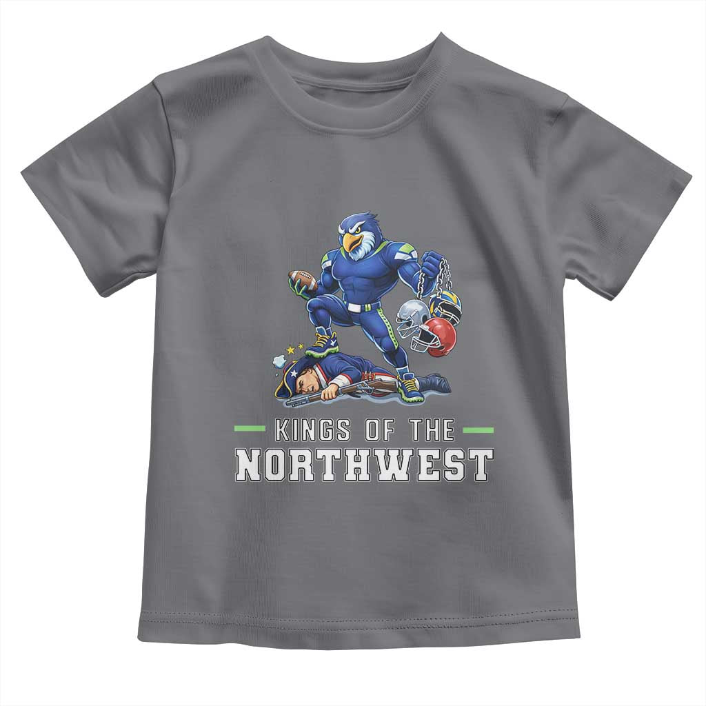 Kings Of The Northwest Toddler T Shirt Funny Seattle Dominates New England TS12 Charcoal Print Your Wear