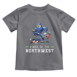 Kings Of The Northwest Toddler T Shirt Funny Seattle Dominates New England TS12 Charcoal Print Your Wear