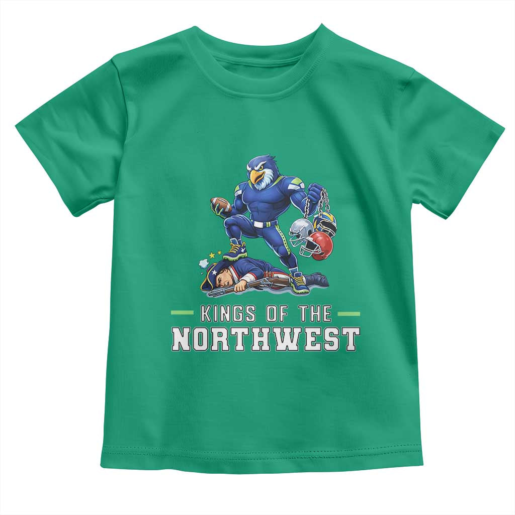 Kings Of The Northwest Toddler T Shirt Funny Seattle Dominates New England TS12 Irish Green Print Your Wear