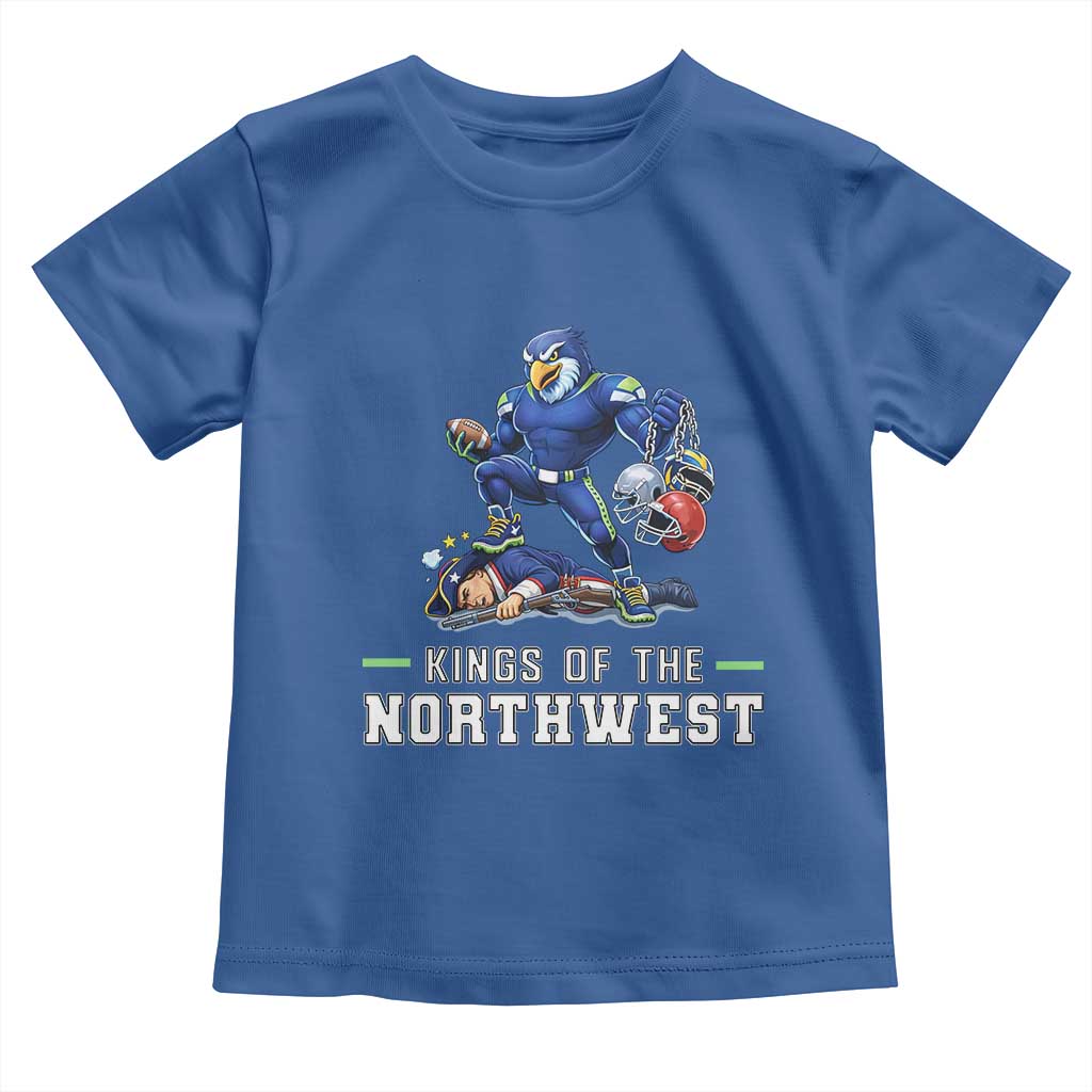 Kings Of The Northwest Toddler T Shirt Funny Seattle Dominates New England TS12 Royal Blue Print Your Wear