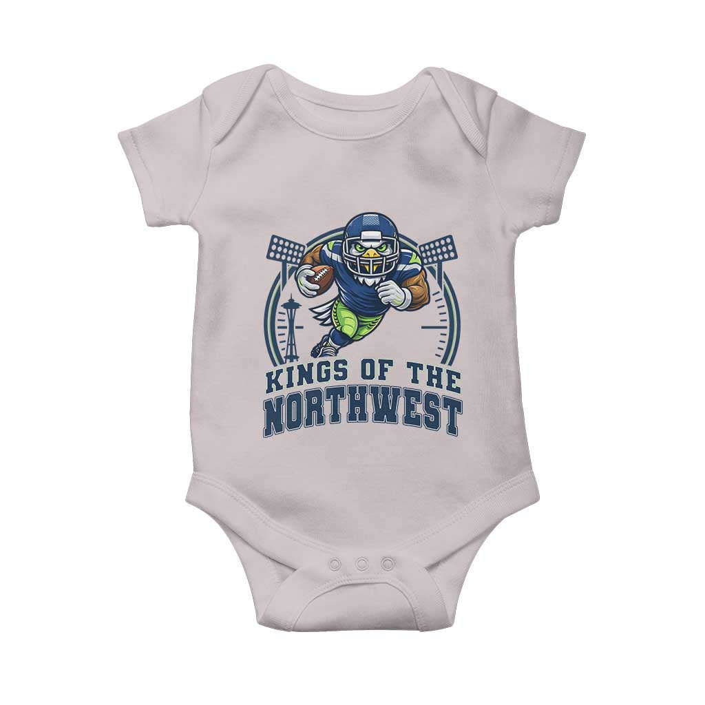 Kings Of The Northwest Baby Onesie 12s Fan Pride TS12 Ice Gray Print Your Wear
