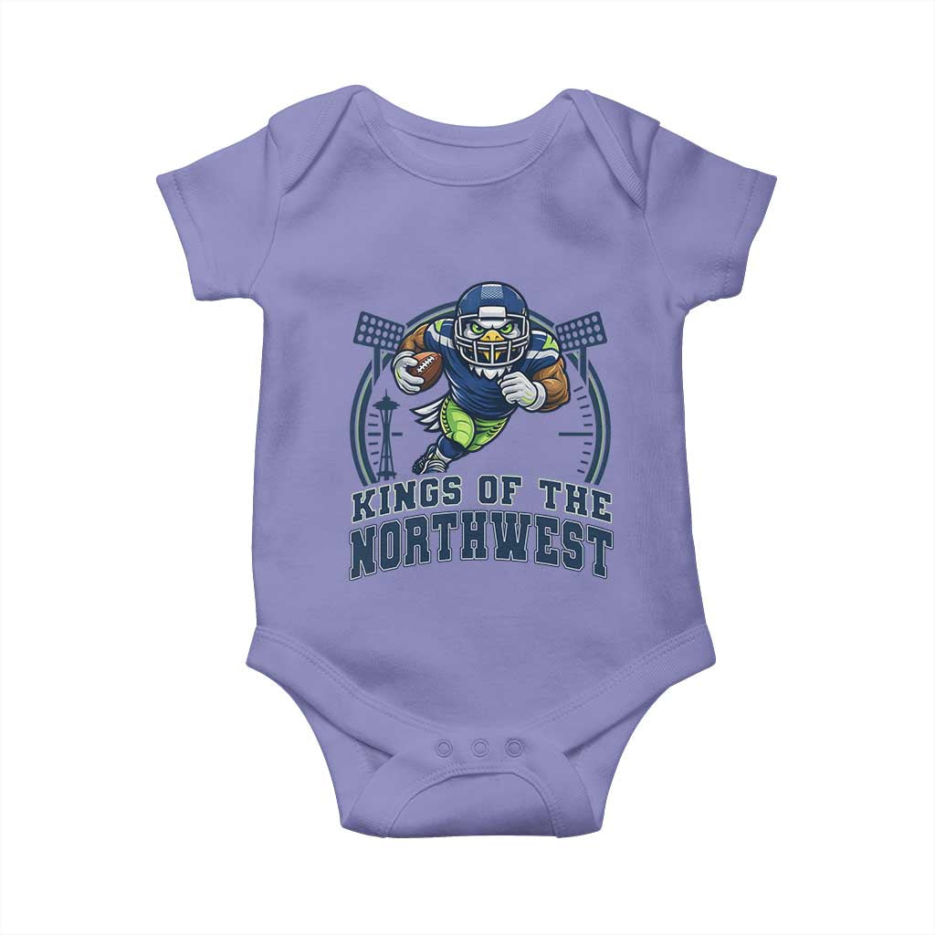 Kings Of The Northwest Baby Onesie 12s Fan Pride TS12 Violet Print Your Wear