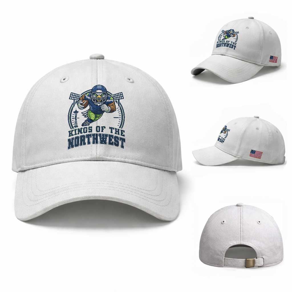 Kings Of The Northwest Baseball Cap 12s Fan Pride TS12 Baseball Cap Universal Fit White Print Your Wear