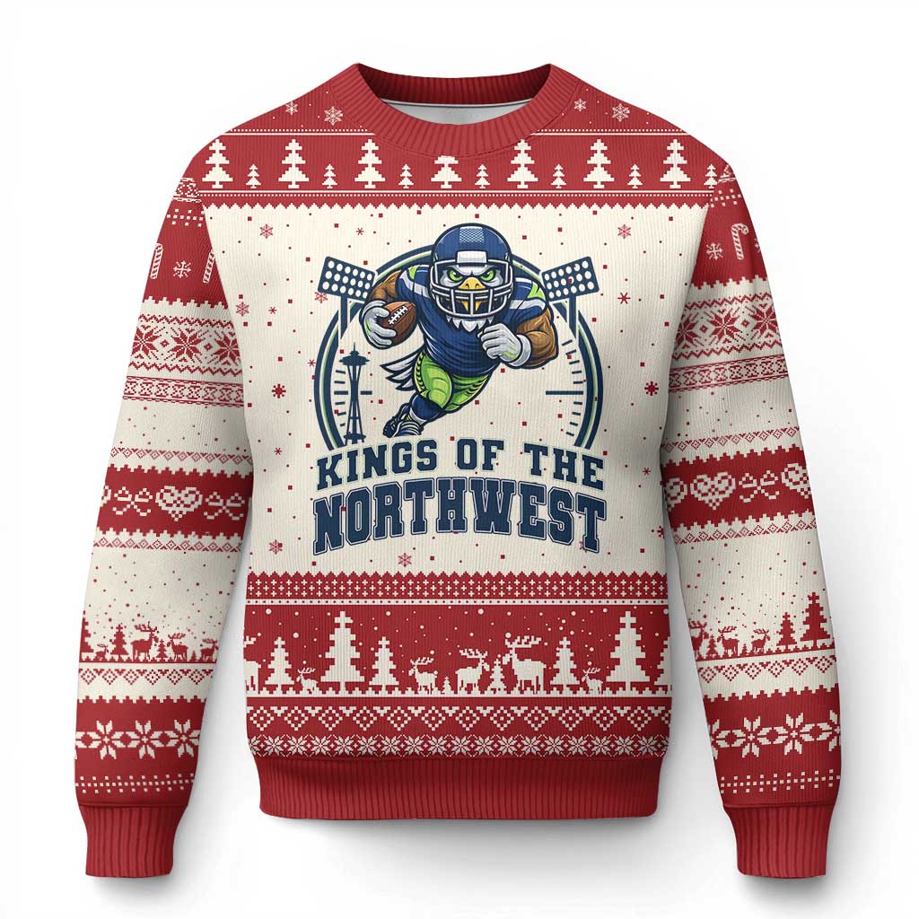 Kings Of The Northwest Ugly Christmas Sweater 12s Fan Pride TS12 Beige Red Print Your Wear