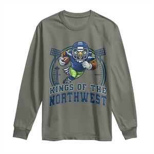 Kings Of The Northwest Long Sleeve Shirt 12s Fan Pride TS12 Military Green Print Your Wear