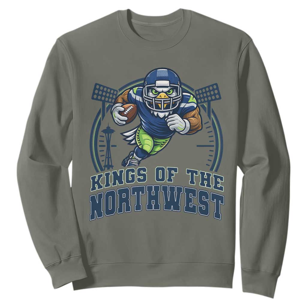 Kings Of The Northwest Sweatshirt 12s Fan Pride TS12 Military Green Print Your Wear