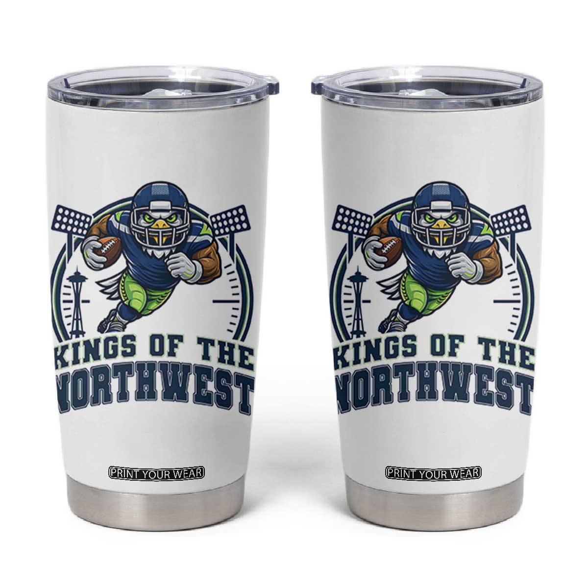Kings Of The Northwest Tumbler Cup 12s Fan Pride TS12 White Print Your Wear