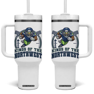 Kings Of The Northwest Tumbler With Handle 12s Fan Pride TS12 One Size: 40 oz White Print Your Wear