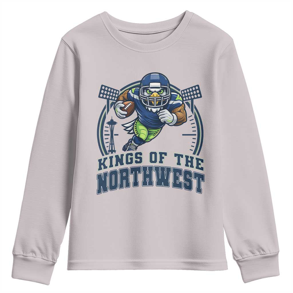 Kings Of The Northwest Youth Sweatshirt 12s Fan Pride TS12 Ice Gray Print Your Wear