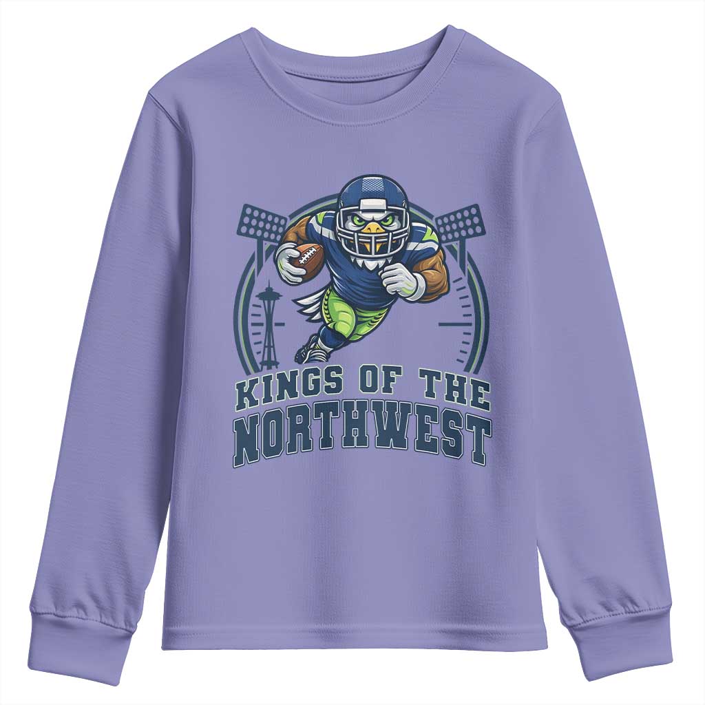 Kings Of The Northwest Youth Sweatshirt 12s Fan Pride TS12 Violet Print Your Wear