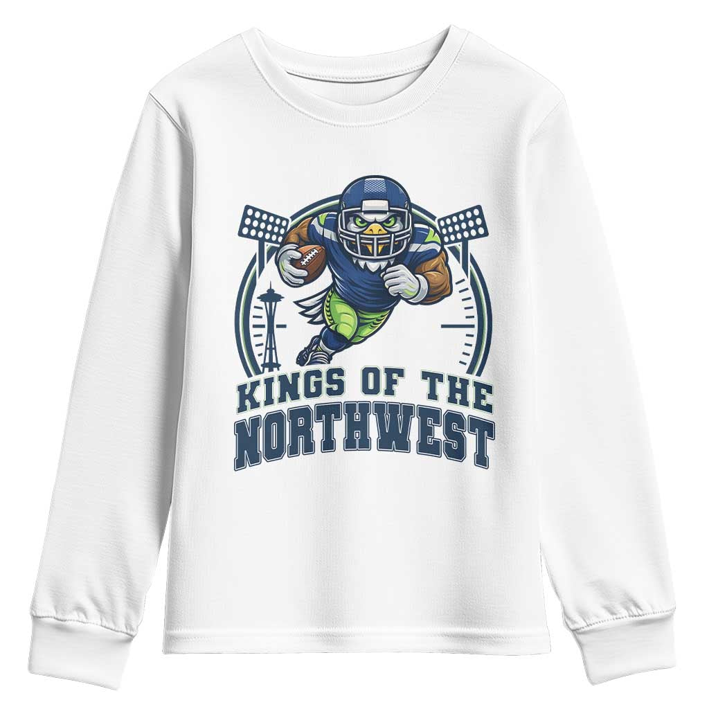 Kings Of The Northwest Youth Sweatshirt 12s Fan Pride TS12 White Print Your Wear