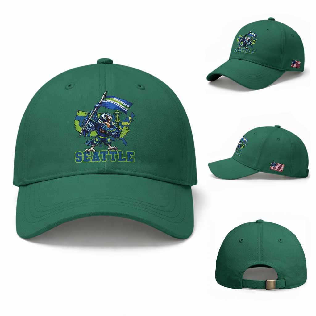 Pacific Northwest Football Pride Baseball Cap Seattle Fan TS12 Baseball Cap Universal Fit Irish Green Print Your Wear
