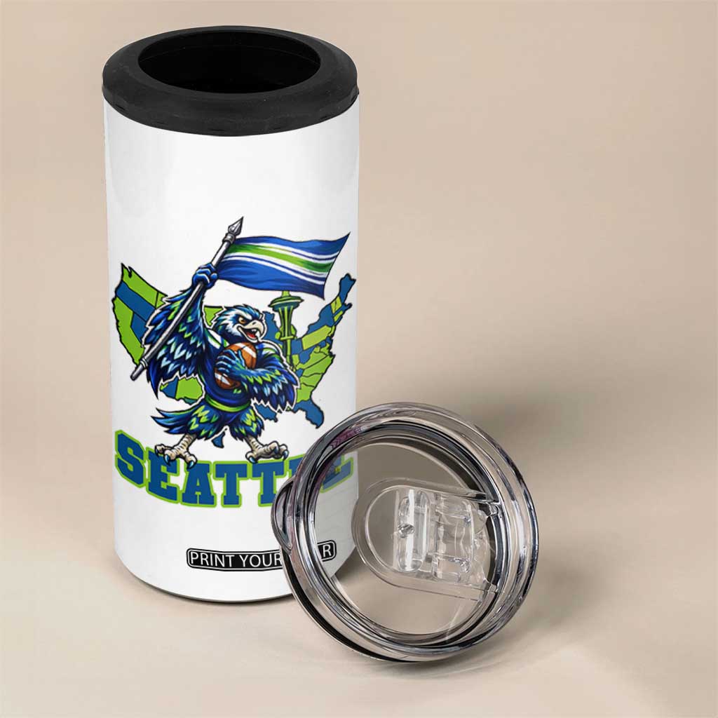 Pacific Northwest Football Pride 4 in 1 Can Cooler Tumbler Seattle Fan TS12 Print Your Wear