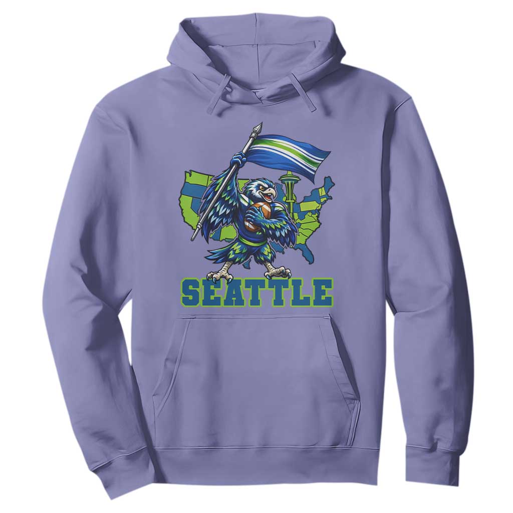 Pacific Northwest Football Pride Hoodie Seattle Fan TS12 Violet Print Your Wear