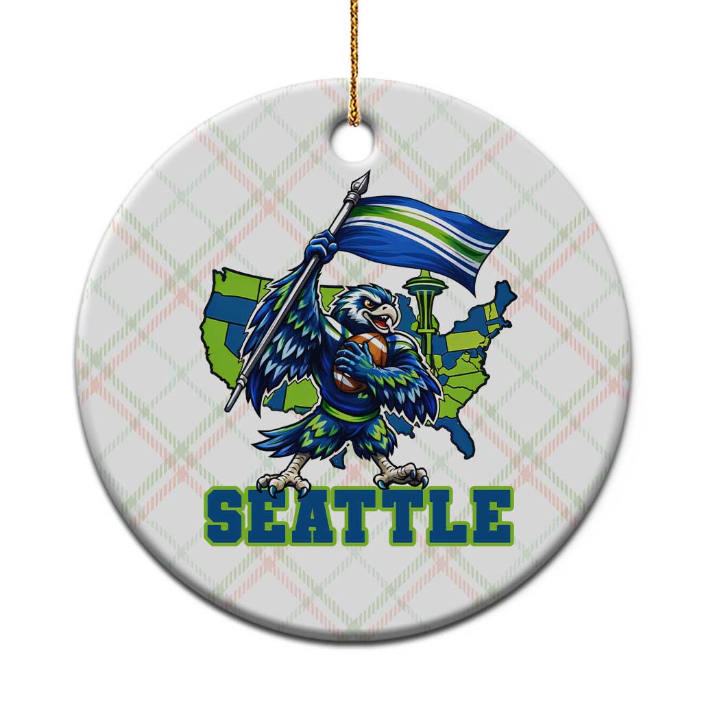 Pacific Northwest Football Pride Ceramic Ornament Seattle Fan TS12 1pc Christmas Plaid Print Your Wear