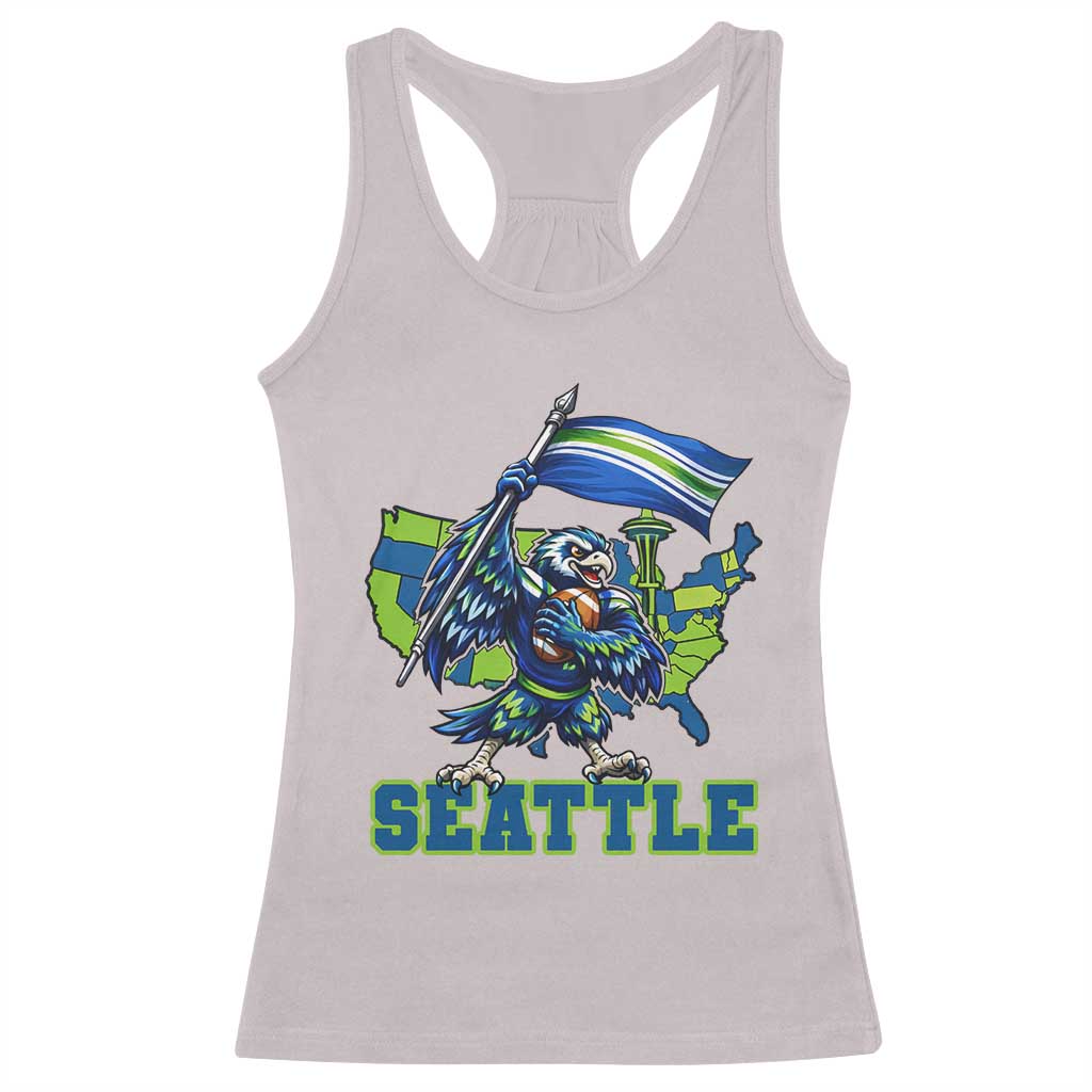 Pacific Northwest Football Pride Racerback Tank Top Seattle Fan TS12 Ice Gray Print Your Wear