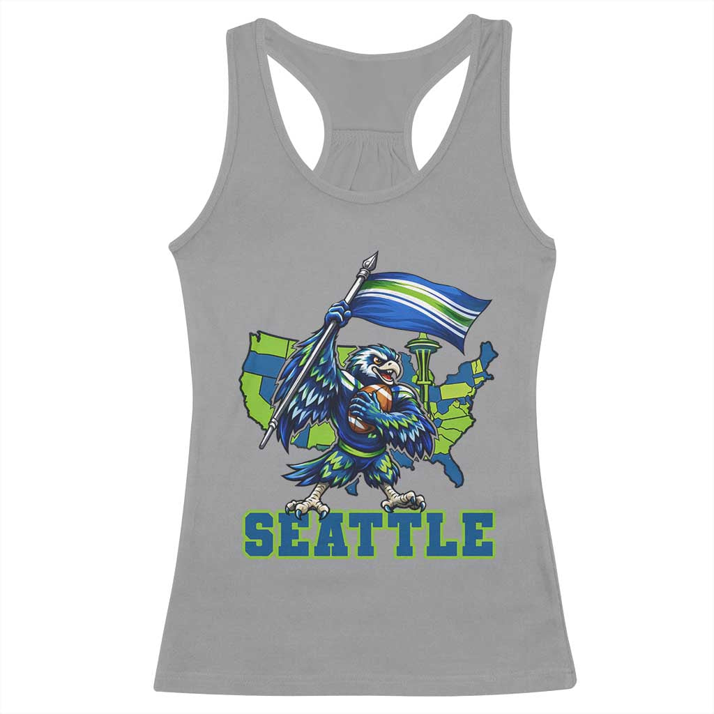 Pacific Northwest Football Pride Racerback Tank Top Seattle Fan TS12 Sport Gray Print Your Wear