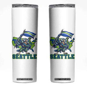Pacific Northwest Football Pride Skinny Tumbler Seattle Fan TS12 White Print Your Wear