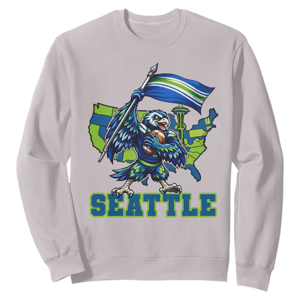 Pacific Northwest Football Pride Sweatshirt Seattle Fan TS12 Ice Gray Print Your Wear