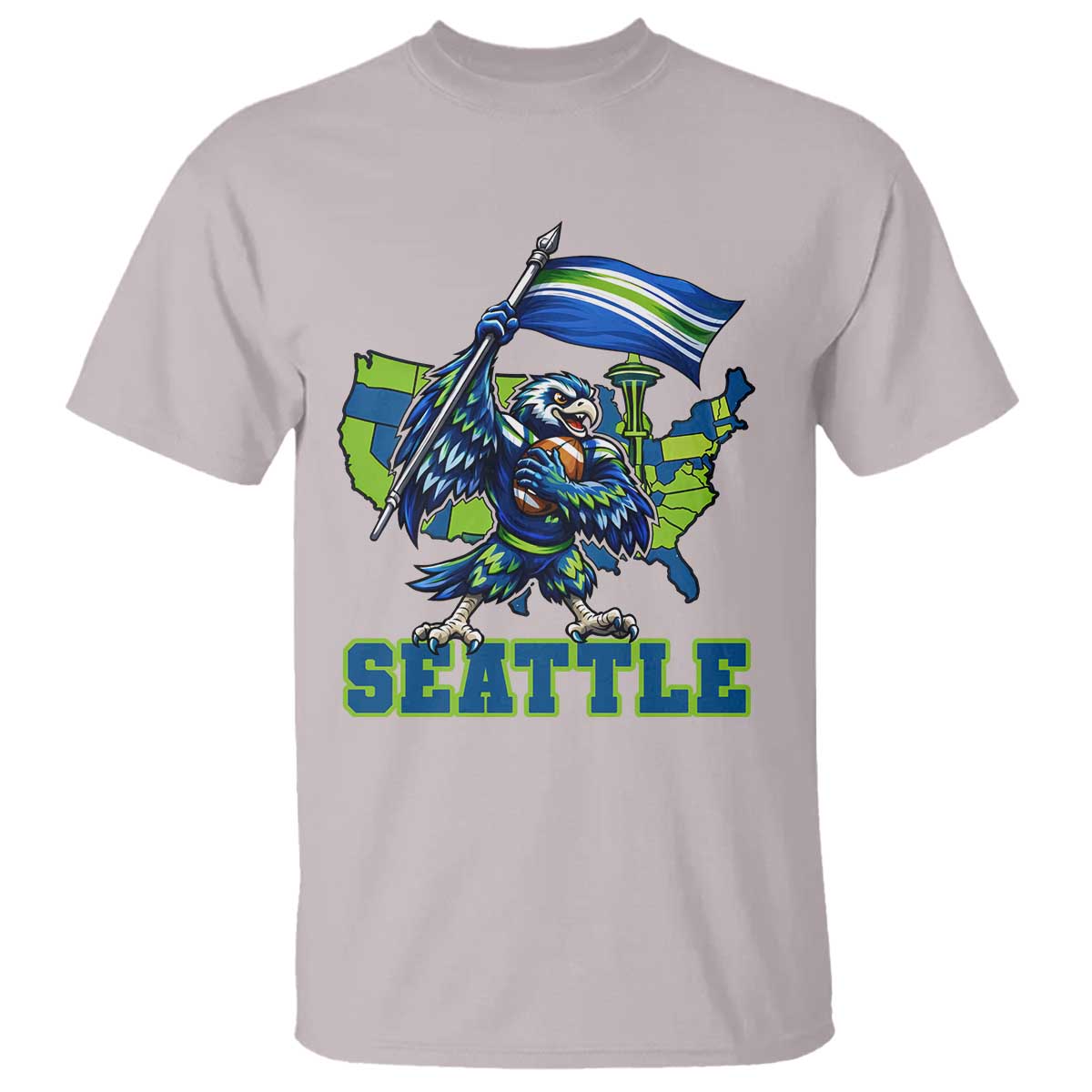 Pacific Northwest Football Pride T Shirt Seattle Fan TS12 Ice Gray Print Your Wear