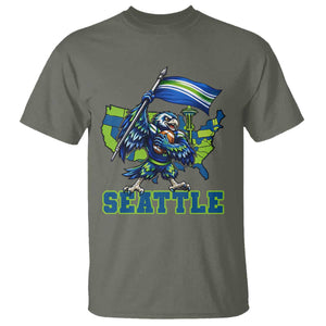 Pacific Northwest Football Pride T Shirt Seattle Fan TS12 Military Green Print Your Wear