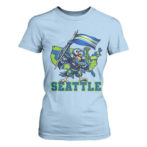 Pacific Northwest Football Pride T Shirt For Women Seattle Fan TS12 Light Blue Print Your Wear