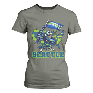 Pacific Northwest Football Pride T Shirt For Women Seattle Fan TS12 Military Green Print Your Wear