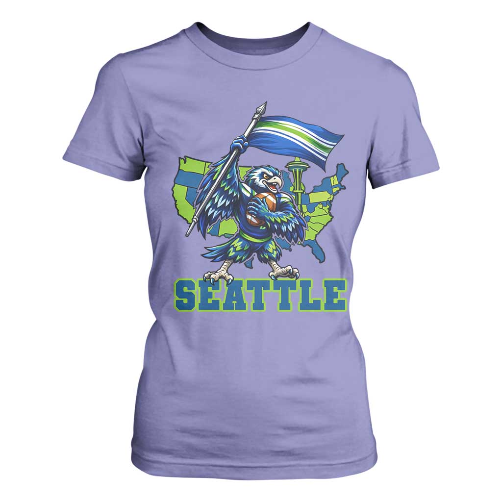 Pacific Northwest Football Pride T Shirt For Women Seattle Fan TS12 Violet Print Your Wear