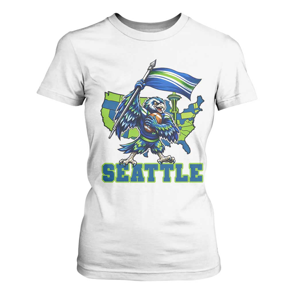 Pacific Northwest Football Pride T Shirt For Women Seattle Fan TS12 White Print Your Wear