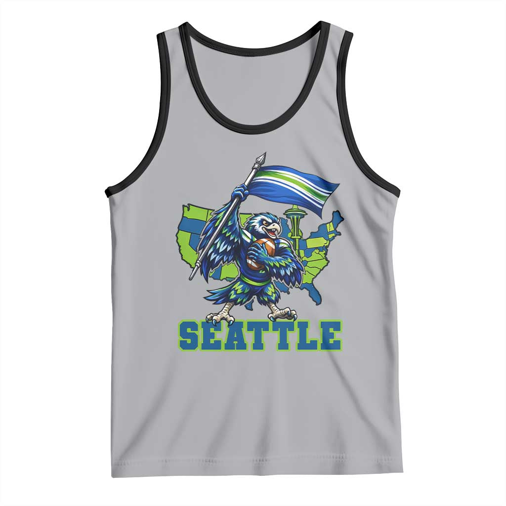 Pacific Northwest Football Pride Tank Top Seattle Fan TS12 Athletic Heather Black Print Your Wear