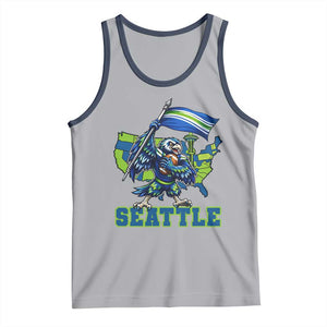 Pacific Northwest Football Pride Tank Top Seattle Fan TS12 Athletic Heather Navy Print Your Wear