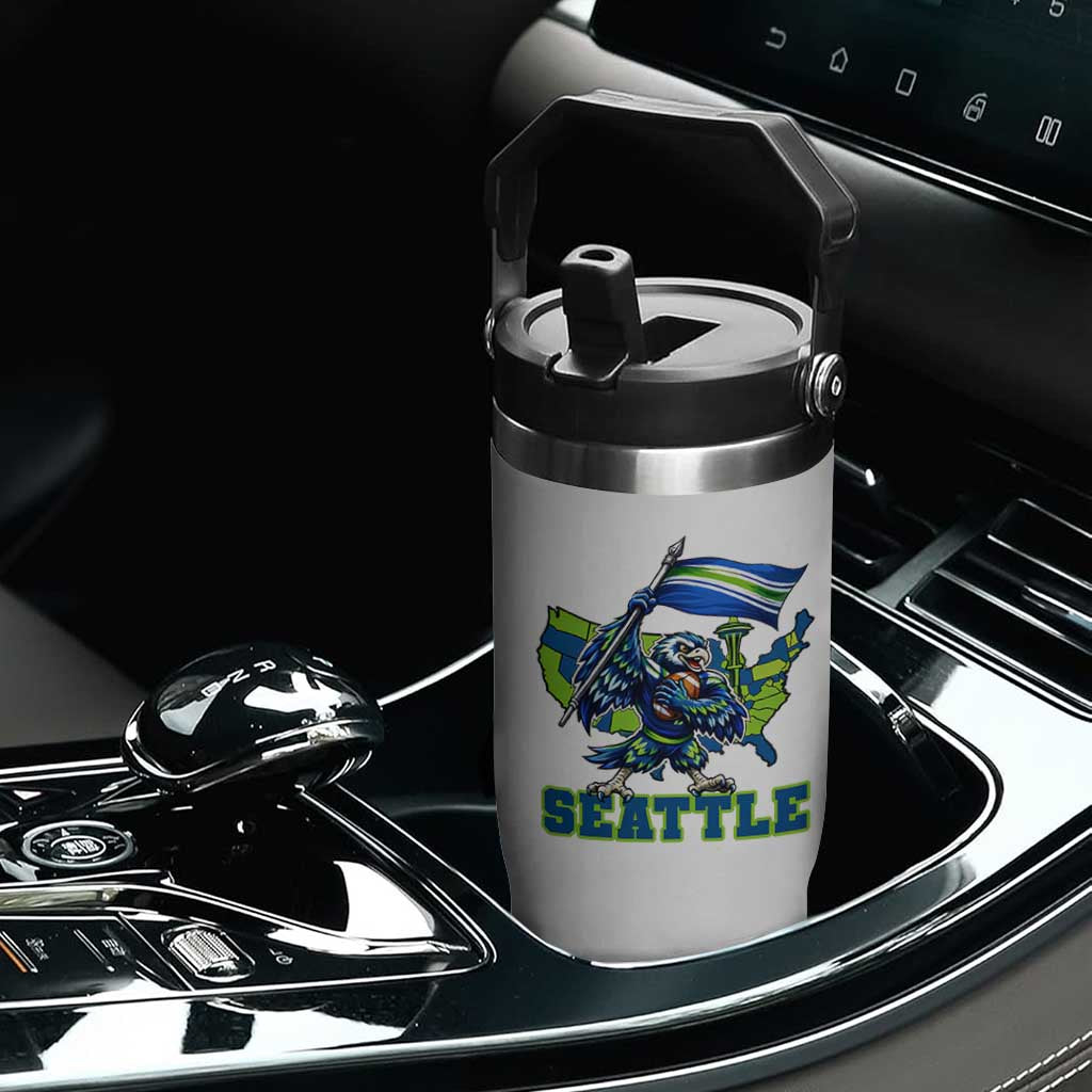 Pacific Northwest Football Pride Flip Straw Tumbler Seattle Fan TS12 Print Your Wear