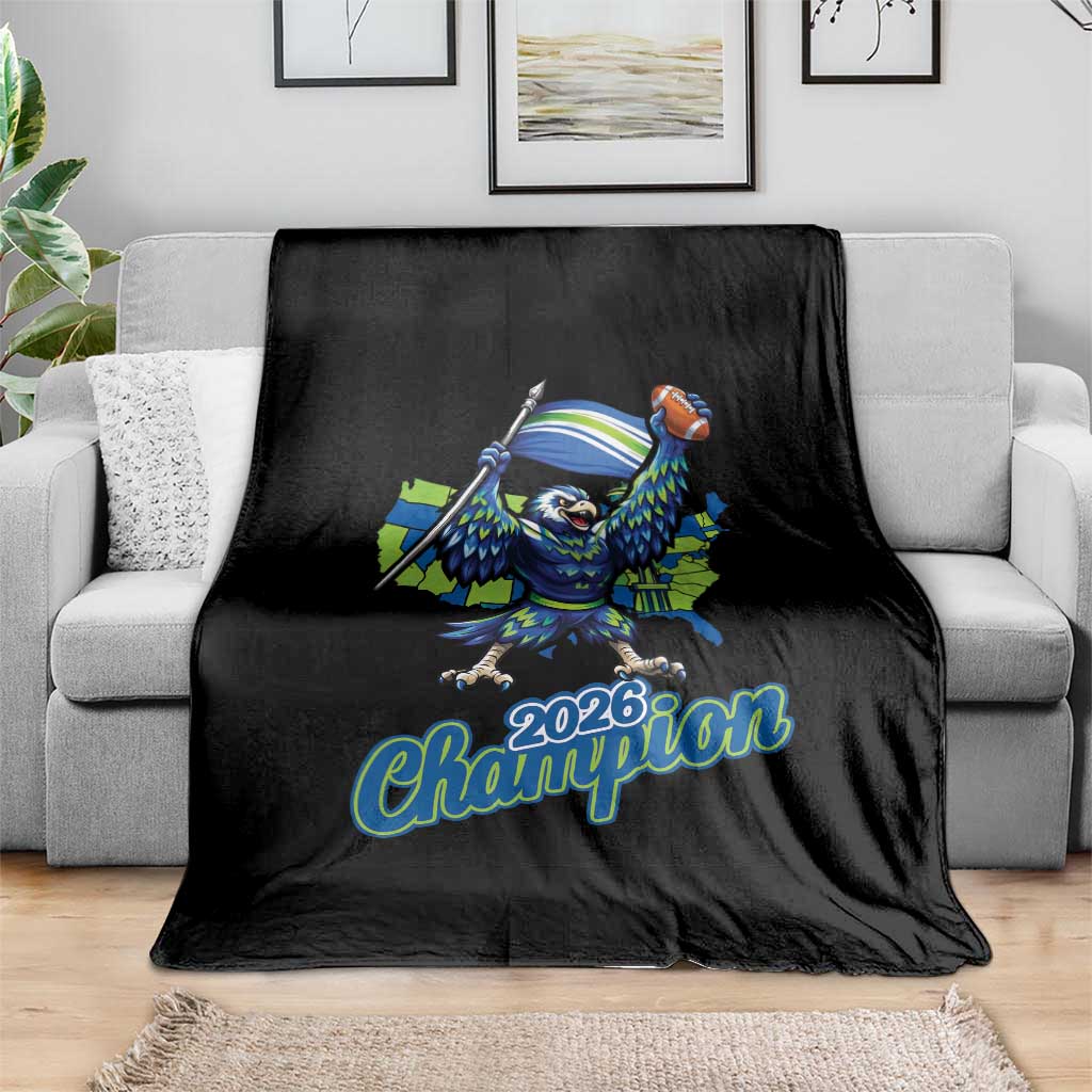 Pacific Northwest 2026 Champion Throw Blanket Football Fan Gift TS12 Print Your Wear