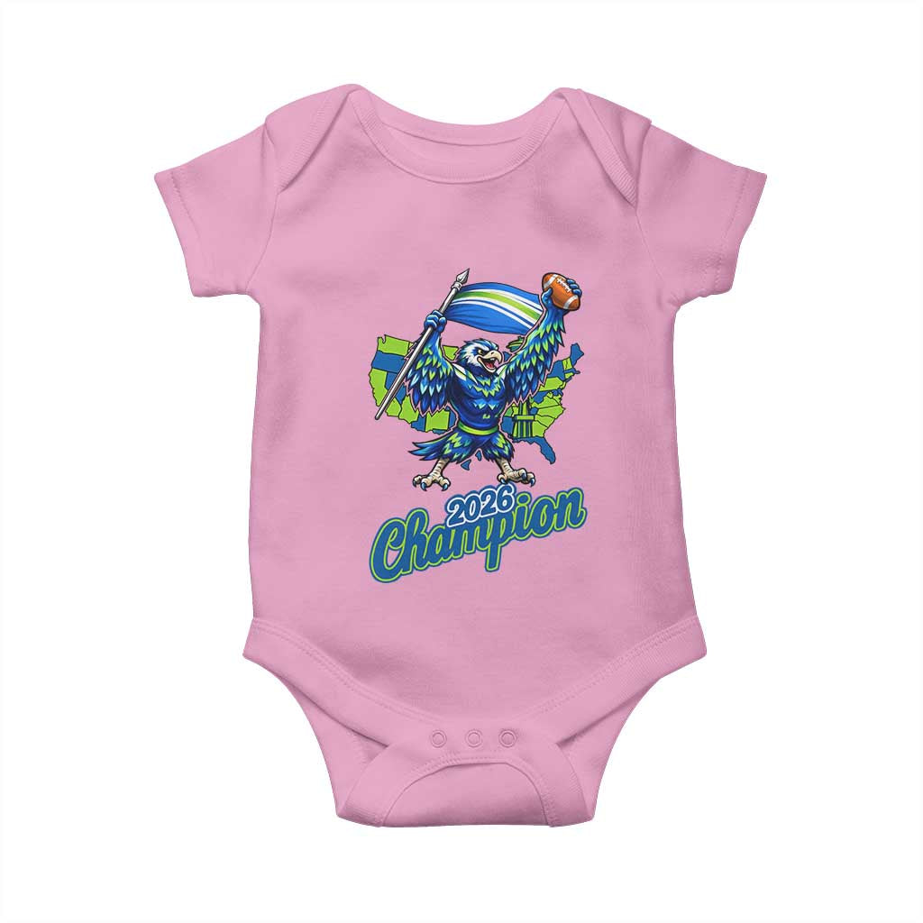 Pacific Northwest 2026 Champion Baby Onesie Football Fan Gift TS12 Light Pink Print Your Wear