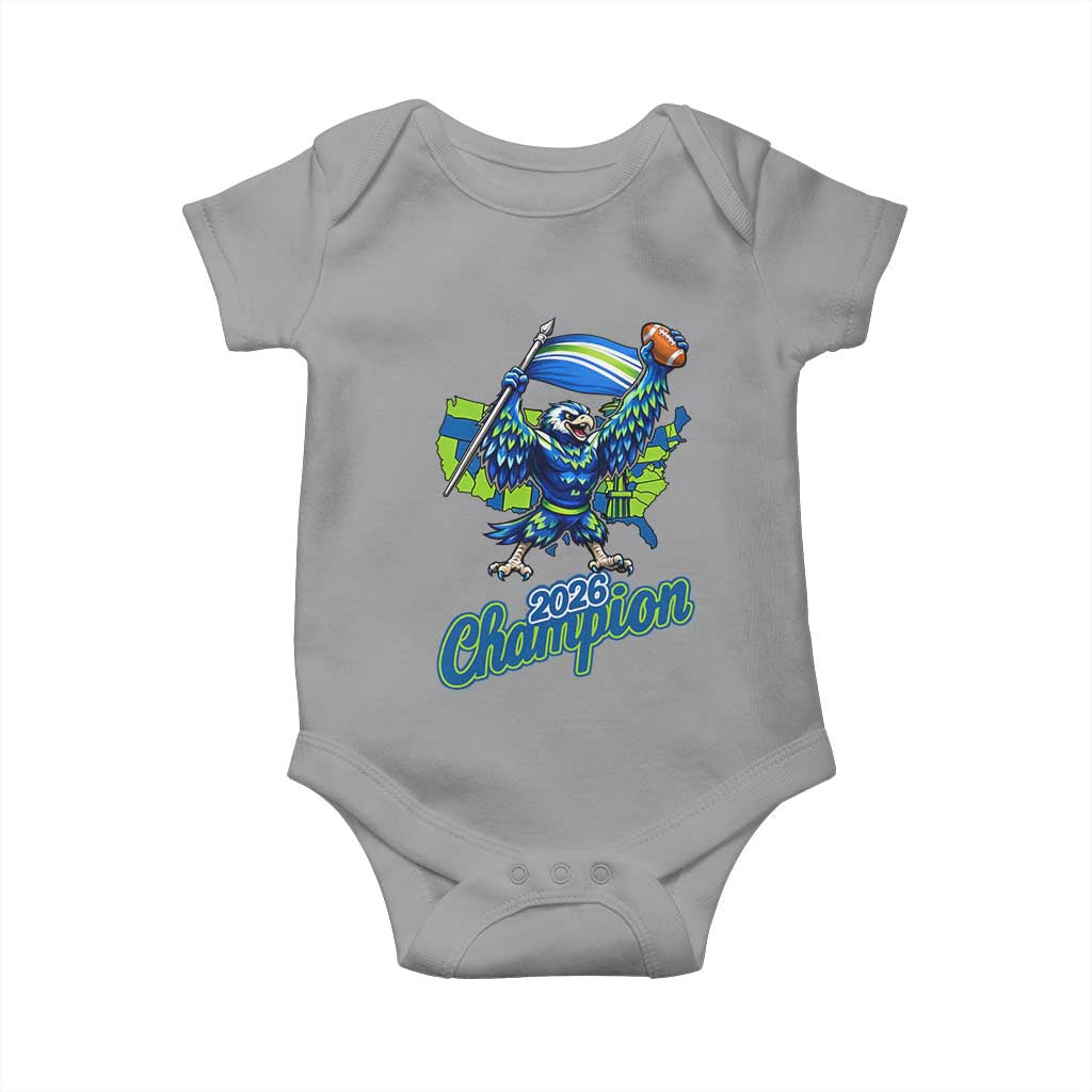 Pacific Northwest 2026 Champion Baby Onesie Football Fan Gift TS12 Sport Gray Print Your Wear