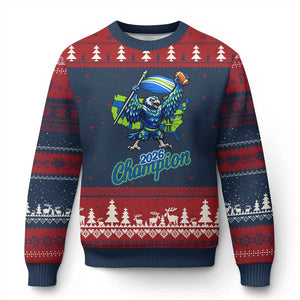 Pacific Northwest 2026 Champion Ugly Christmas Sweater Football Fan Gift TS12 Navy Red Print Your Wear