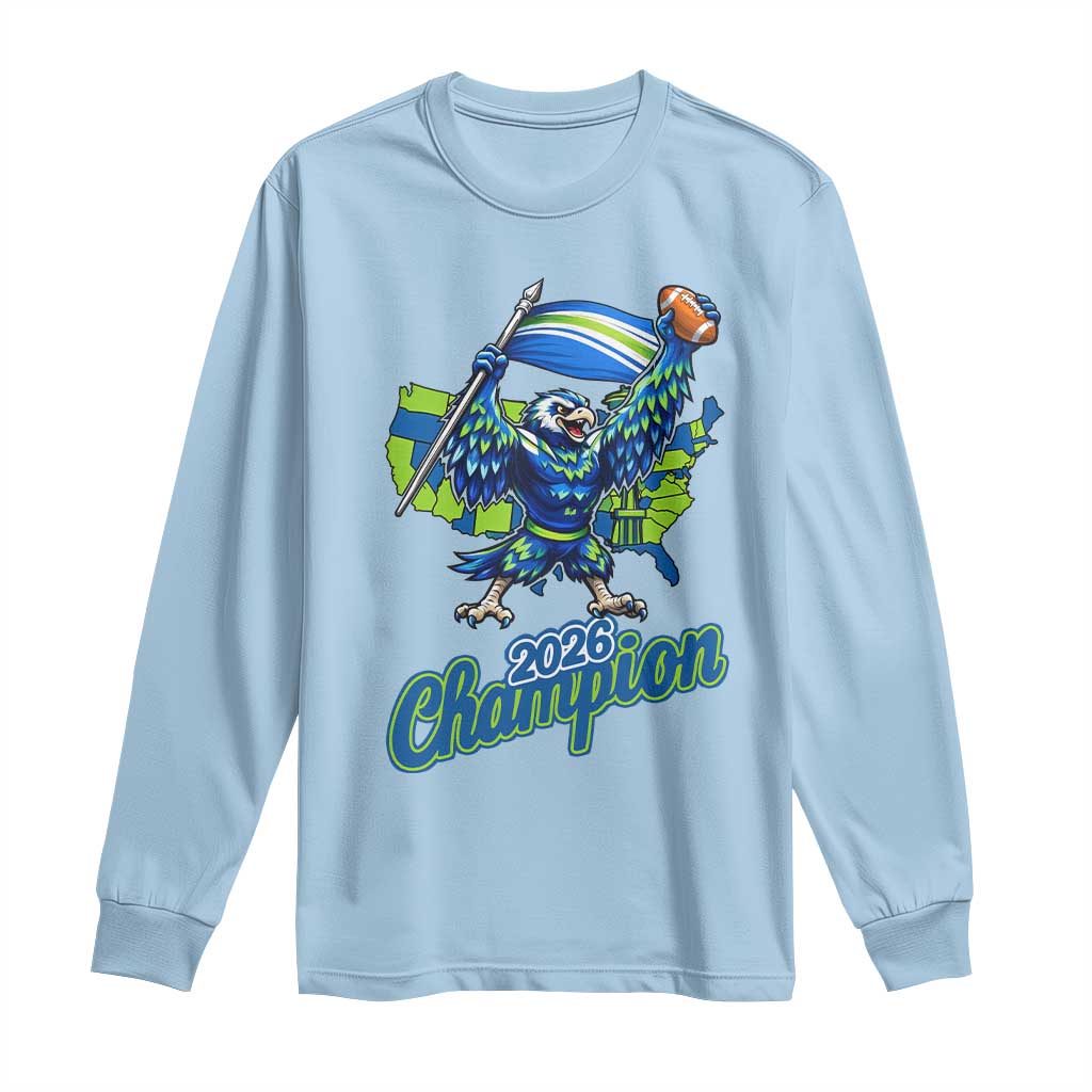 Pacific Northwest 2026 Champion Long Sleeve Shirt Football Fan Gift TS12 Light Blue Print Your Wear