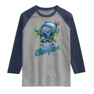 Pacific Northwest 2026 Champion Raglan Shirt Football Fan Gift TS12 Sport Gray Navy Print Your Wear