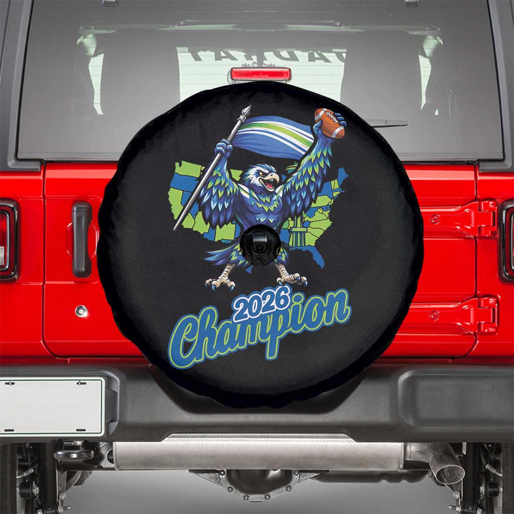 Pacific Northwest 2026 Champion Spare Tire Cover Football Fan Gift TS12 Black Print Your Wear