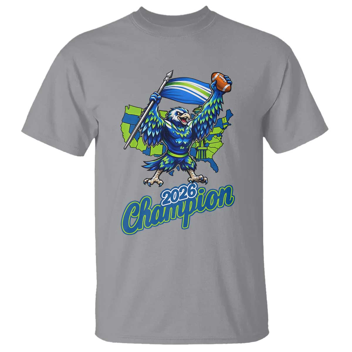 Pacific Northwest 2026 Champion T Shirt Football Fan Gift TS12 Sport Gray Print Your Wear