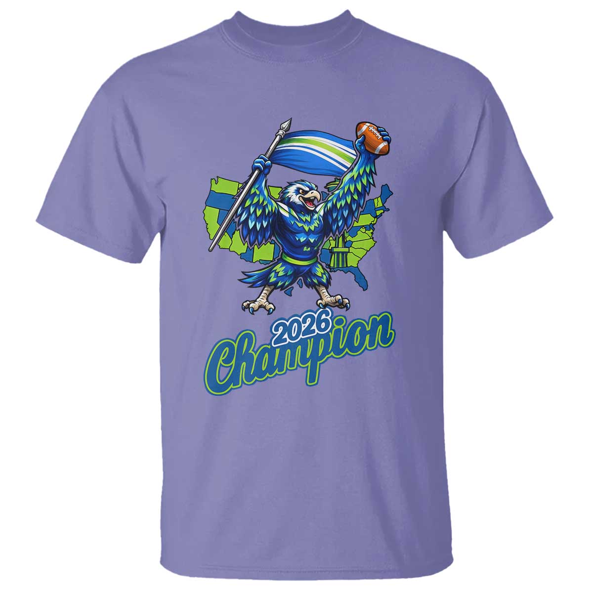 Pacific Northwest 2026 Champion T Shirt Football Fan Gift TS12 Violet Print Your Wear