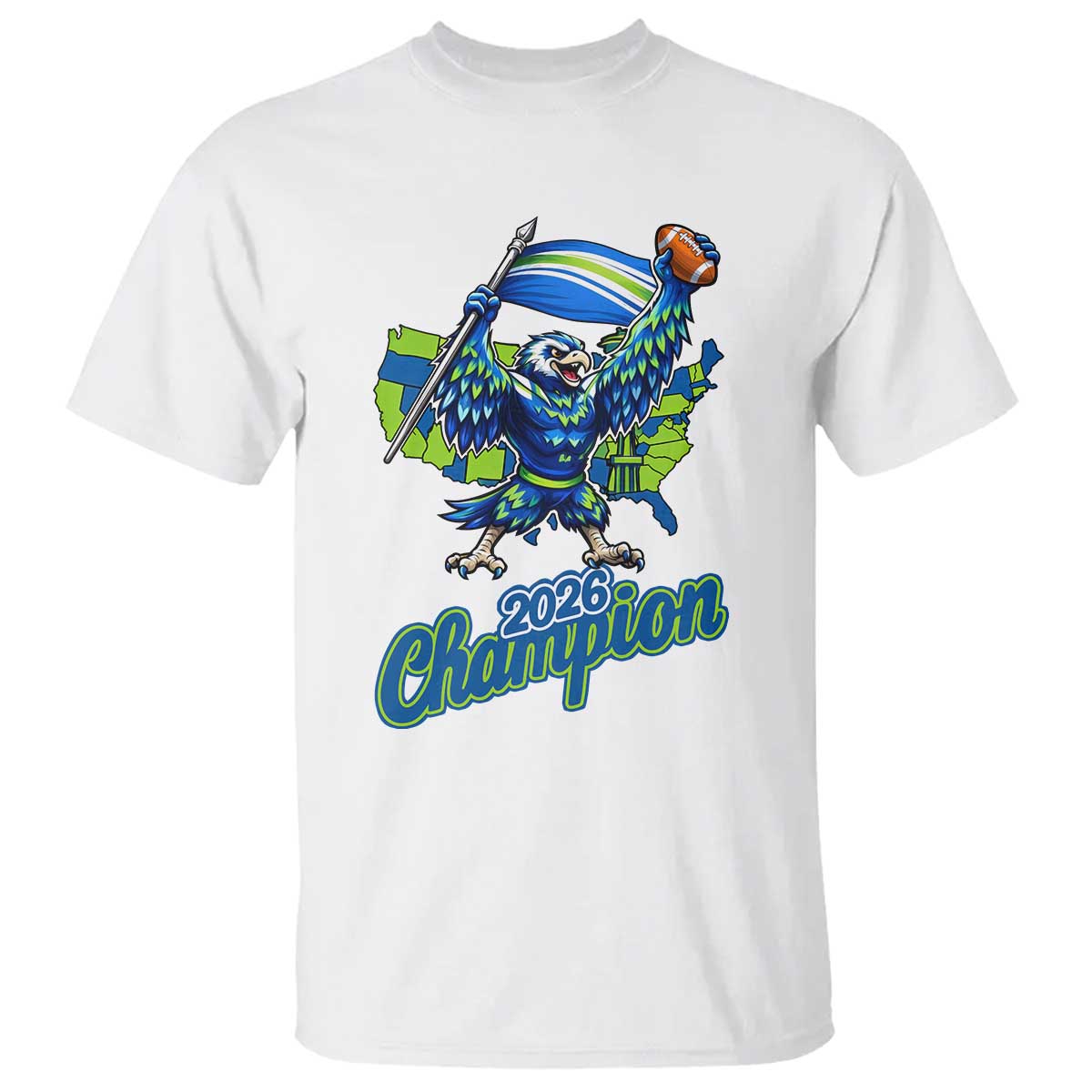 Pacific Northwest 2026 Champion T Shirt Football Fan Gift TS12 White Print Your Wear