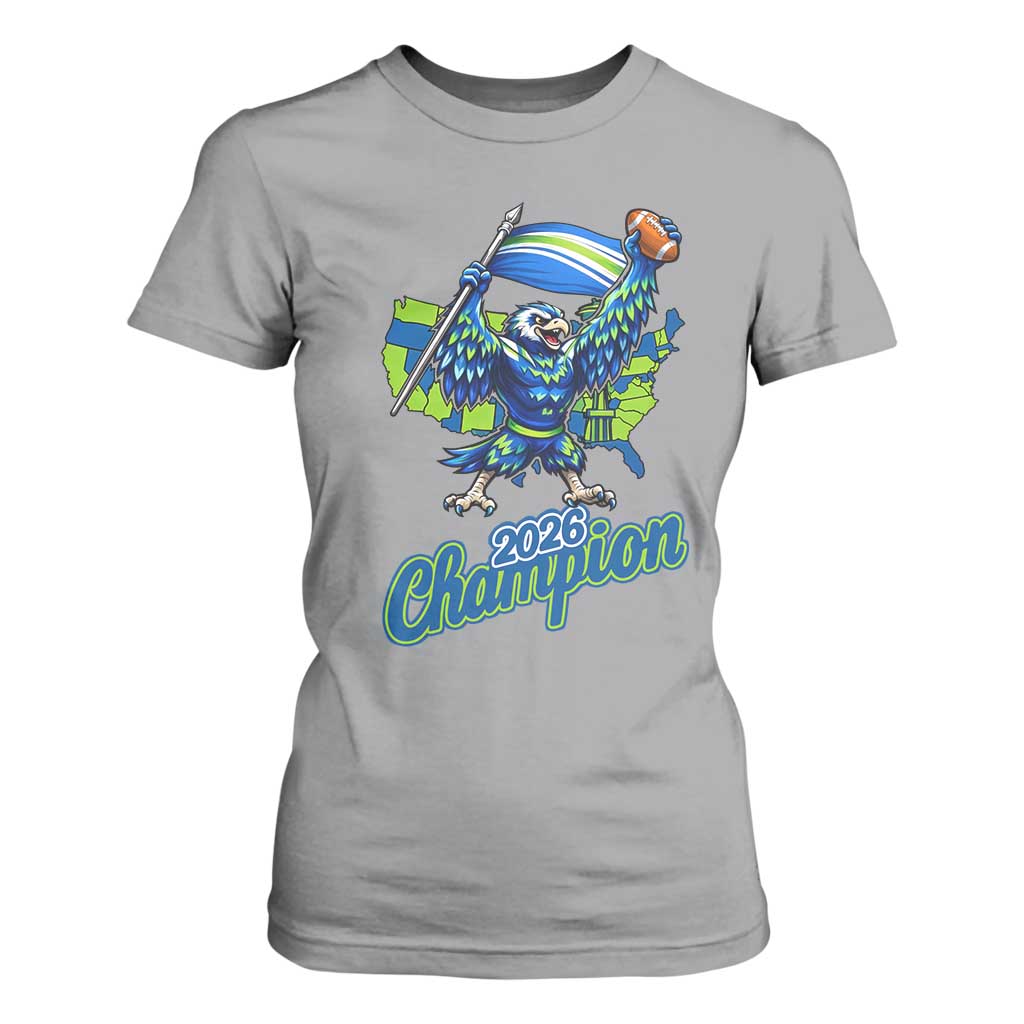 Pacific Northwest 2026 Champion T Shirt For Women Football Fan Gift TS12 Sport Gray Print Your Wear